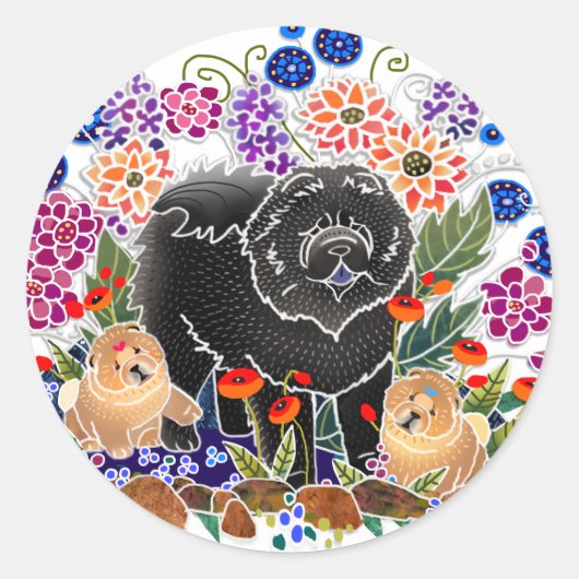 GARDENパーティーCHOW – シール (正面)