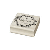 Garden素朴日付の丸いロゴを保存Self-Inking ラバースタンプ (スタンプ)