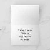 garden.2の猫を持つ女性 カード (内部)