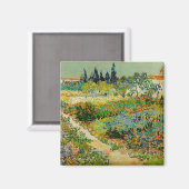 Garden at Arles | Vincent Van Gogh マグネット (正面/裏面)
