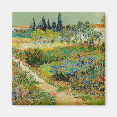 Garden at Arles | Vincent Van Gogh マグネット (正面)