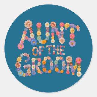 Garden aunt of the groom bride babes bridal to be ラウンドシール