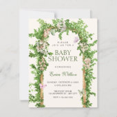Garden baby shower 招待状 (正面)