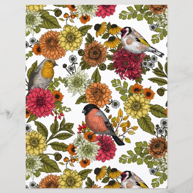 Garden birds and flowers 1 (正面)