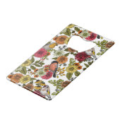 Garden birds and flowers 1 クレジットカード栓抜き (正面アングル)