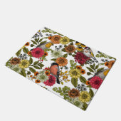 Garden birds and flowers 1 ドアマット (アングル)