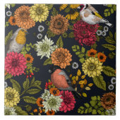 Garden birds and flowers 2 タイル (正面)