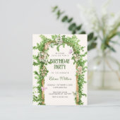 Garden birthday 招待状 (スタンド正面)