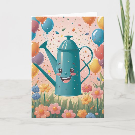 Garden Birthday Wishes カード (正面)