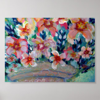 Garden Bouquetの絵画on Canvas Art Poster ポスター