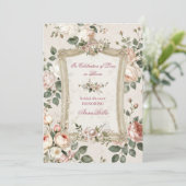 Garden Bridal Shower Invitation 招待状 (スタンド正面)