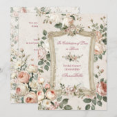 Garden Bridal Shower Invitation 招待状 (正面/裏面)