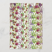 Garden Bridal Shower Invitation Card 招待状 (裏面)