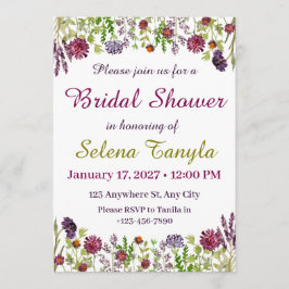 Garden Bridal Shower Invitation Card 招待状