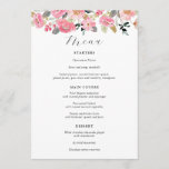 Garden Bridal Tea Party Menu メニュー<br><div class="desc">Matching items found on the Adore Paper Co shop in Zazzle. Customize with your menu text.</div>