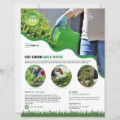 Garden Care Service Flyer Template (正面)