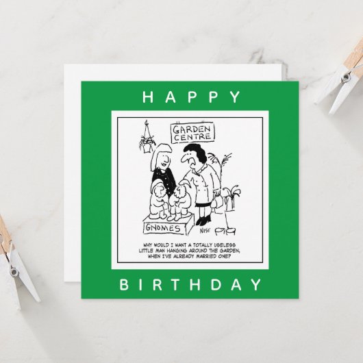 Garden Cartoonの役に立たない格言 カード (正面/裏面インサイチュ)