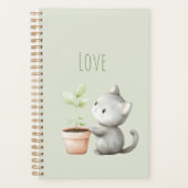 Garden Cat with Plant Love プランナー手帳 (正面)