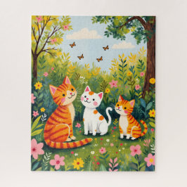 Garden Cats Puzzle ジグソーパズル
