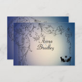 Garden Cats RSVP封筒 出欠カード (正面/裏面)