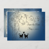 Garden Cats Saved the Date 案内ポストカード (正面/裏面)