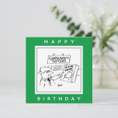 Garden Center Cartoonのアクション格言 カード (スタンド正面)