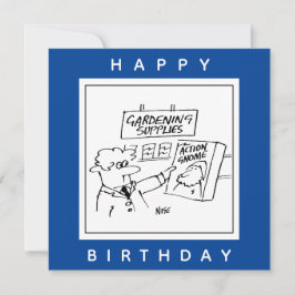 Garden Center Cartoonのアクション格言 カード