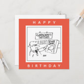 Garden Center Cartoonのアクション格言 カード (正面/裏面インサイチュ)