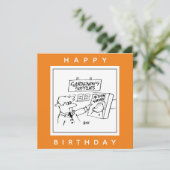 Garden Center Cartoonのアクション格言 カード (スタンド正面)