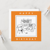 Garden Center Cartoonのアクション格言 カード (正面/裏面インサイチュ)