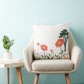Garden Charm – Colorful Botanical Pillow クッション (椅子)