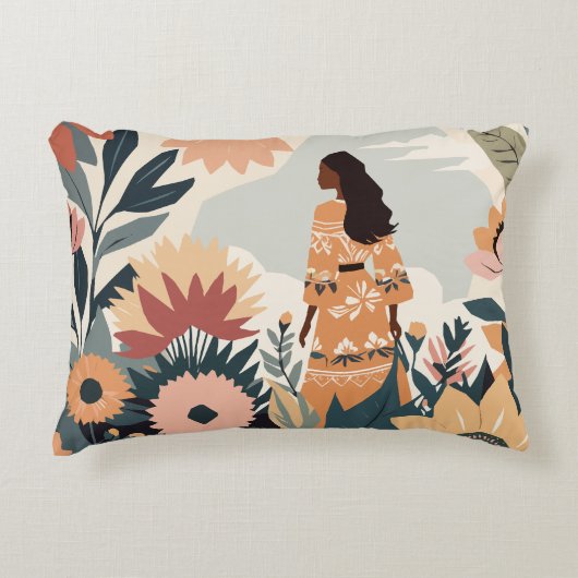 Garden Contemplation アクセントクッション (正面)