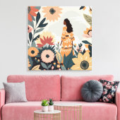 Garden Contemplation キャンバスプリント (インサイチュ (リビング))