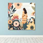 Garden Contemplation キャンバスプリント (インサイチュ (ウッドフロア))