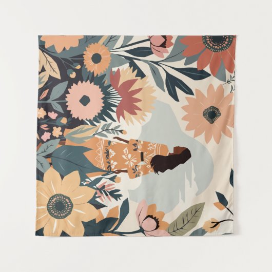 Garden Contemplation タペストリー (正面(横))