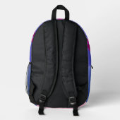 Garden Cosmos, the everyday or school backpack.  プリントバックパック (裏面)