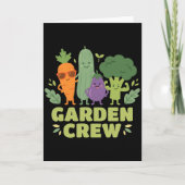 Garden Crew Vegetable Characters funny カード (正面)