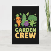 Garden Crew Vegetable Characters funny カード (正面)