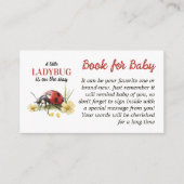 Garden Daisy Little Ladybug Book For Baby Shower エンクロージャーカード (正面)
