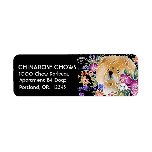 GARDEN DANCE CHOW -差出人住所ラベル ラベル (正面)