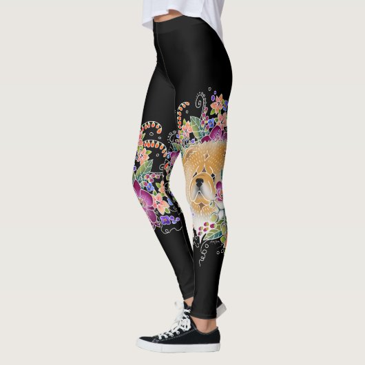 GARDEN DANCE CHOW - Art is BOOT HIGH LEGGINGS レギンス (左)