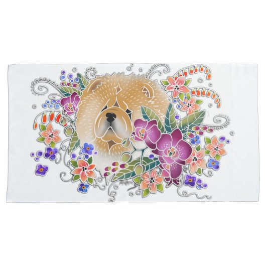 GARDEN DANCE CHOW - KING pillowcase set of 2 枕カバー (正面右)