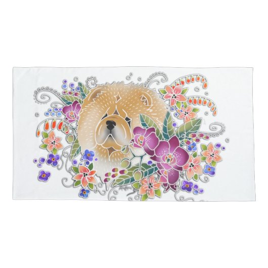 GARDEN DANCE CHOW - KING pillowcase set of 2 枕カバー (裏面-左)