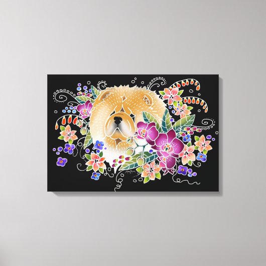 GARDEN DANCE CHOW - Stretted Canvas Artパネル キャンバスプリント (正面)