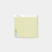 Garden Day Dreams – Weekly Checklist Floral Sticky ポストイット (正面)