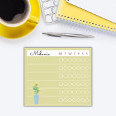 Garden Day Dreams – Weekly Checklist Floral Sticky ポストイット