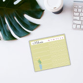 Garden Day Dreams – Weekly Checklist Floral Sticky ポストイット