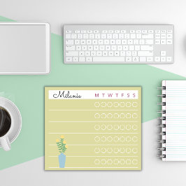 Garden Day Dreams – Weekly Checklist Floral Sticky ポストイット