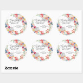 Garden Disco Bachelorette Favor Stickers ラウンドシール (シート)