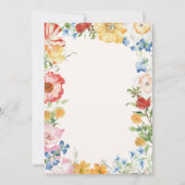 Garden Disco Floral Party Invitation 招待状 (裏面)